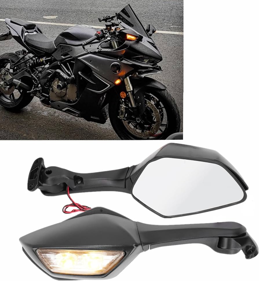 Amazon | オートバイ LED ウインカー インジケーター バックミラー