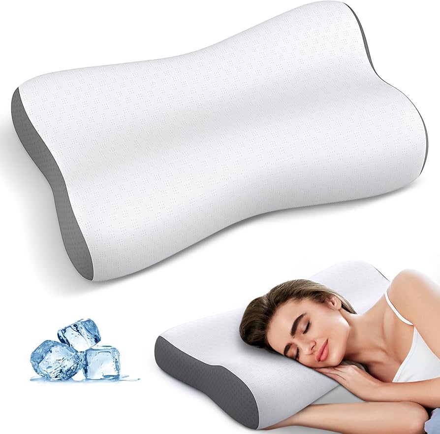 Amazon.com: Cervical Neck Pillow for Pain Relief, Contour Memory