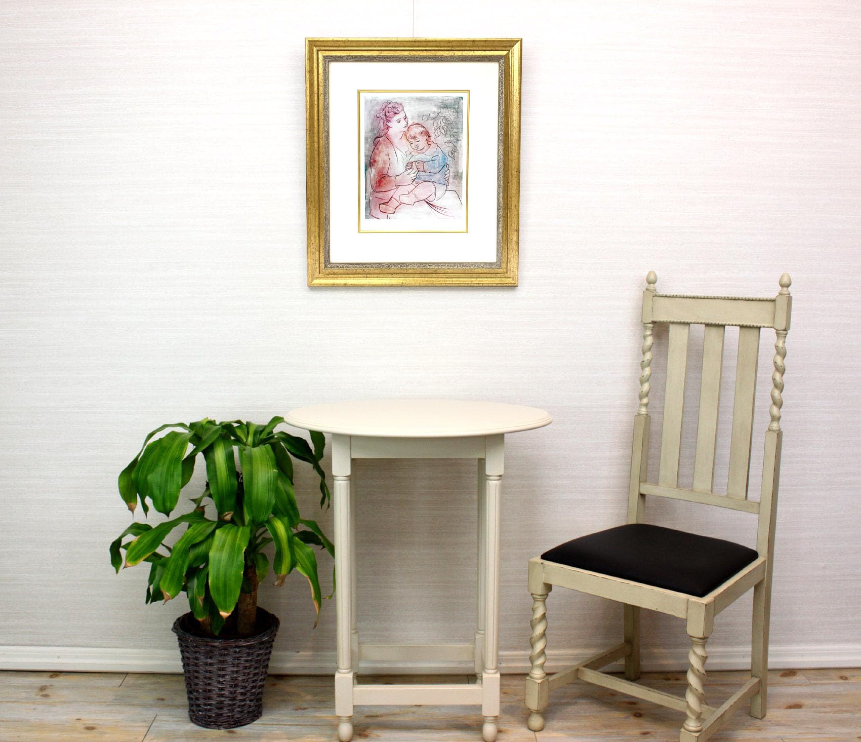 Amazon.co.jp: アートショップ フォームス パブロ ピカソ「母と子