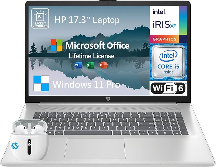 Amazon.com: HP 17 Inch Laptop Computer, FHD IPS Screen 17.3