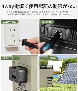 Amazon.co.jp: EENOUR 車載冷蔵庫 D18 18L -20℃～10℃ バッテリー内蔵