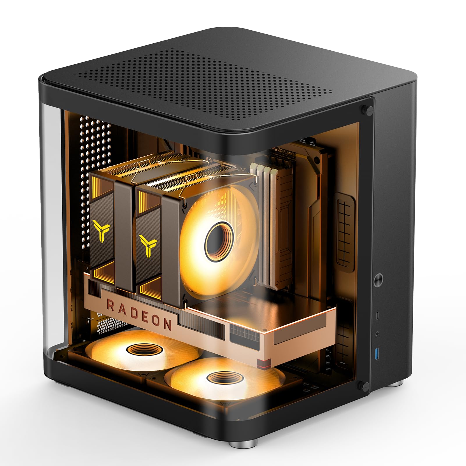 Amazon.com: JONSBO TK-1 Black Micro ATX Mini Tower Computer CASE