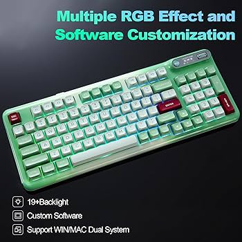 Amazon | KZZI Z98 ワイヤレスゲーミングキーボード OLED スマート