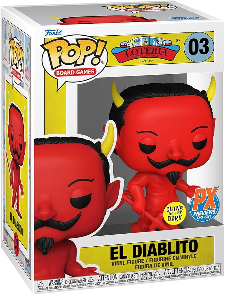 Amazon.com: Pop! Board Games: Loteria El Diablito (Glow-in-The