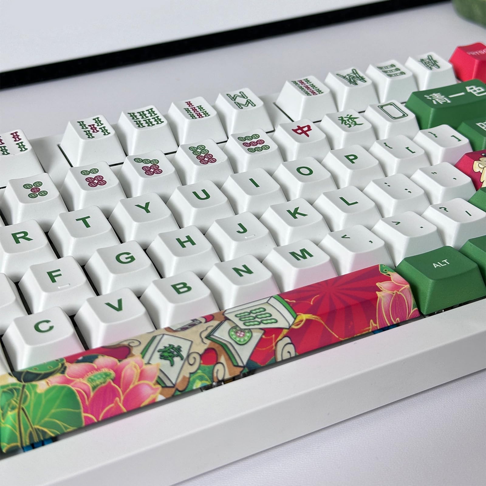 Amazon | 125キー麻雀キーキャップセットは、オリジナルの高さで快適な