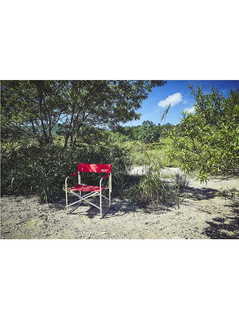 Amazon.co.jp: Coleman 120th Anniversary Captain Chair, Red