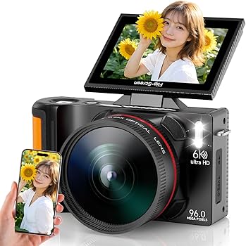 Amazon | TREXPURE デジカメ 6K 9600万画素 Wi-Fi機能 デジタルカメラ