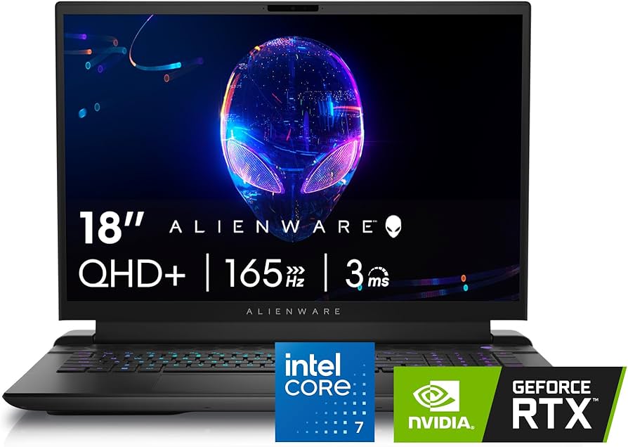 Amazon.com: Alienware M18 Gaming Laptop - 18-inch QHD+ 165Hz 3ms
