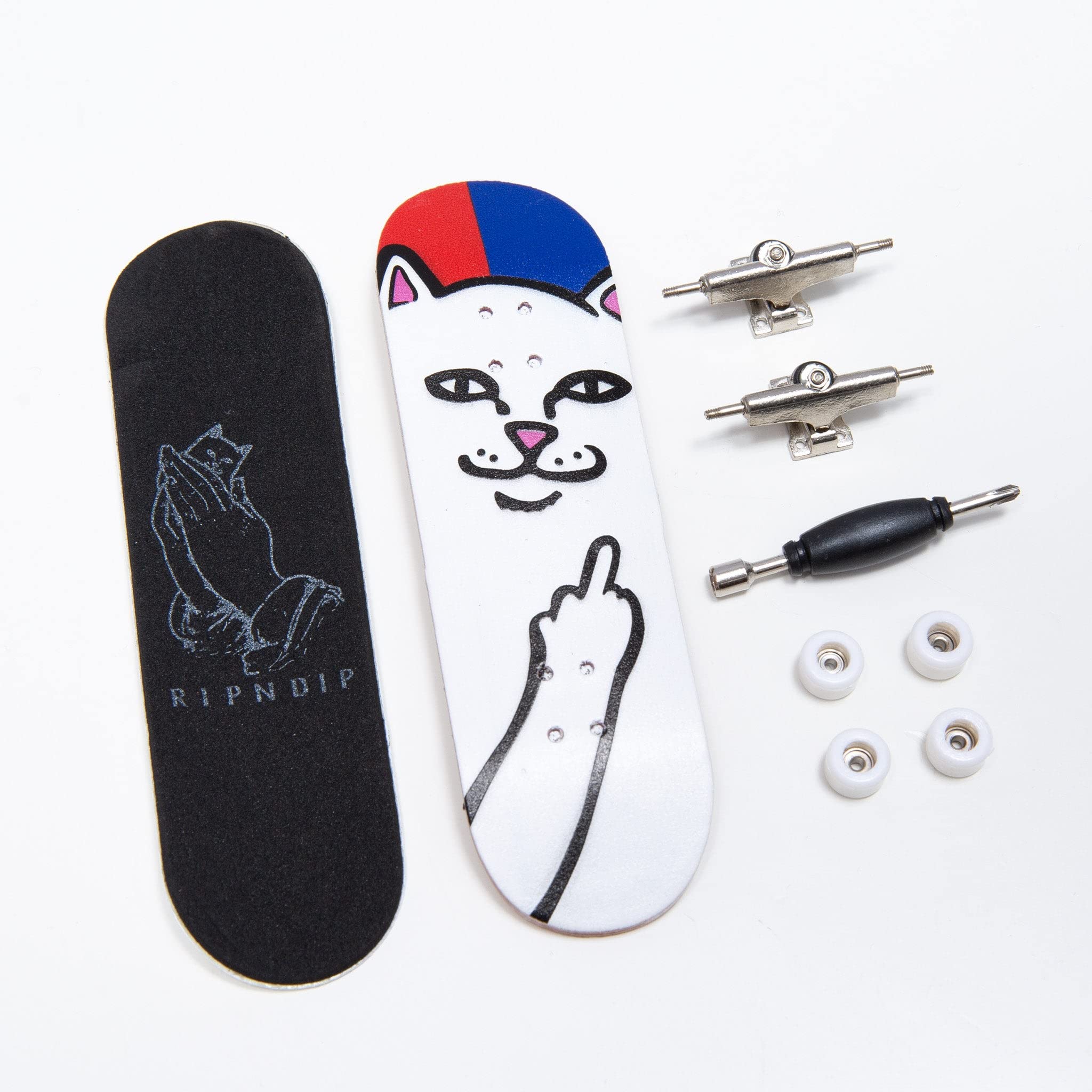 Amazon.co.jp: RIPNDIP Lord Nermal ミニスケートボード レッド/ブルー