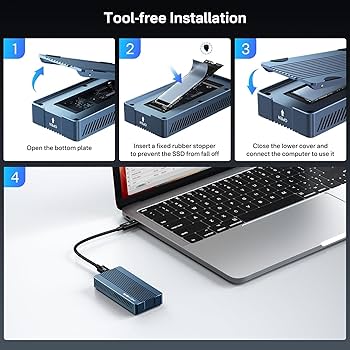 Amazon.com: ACASIS 40Gbps M.2 NVMe SSD Enclosure, with Cooling Fan