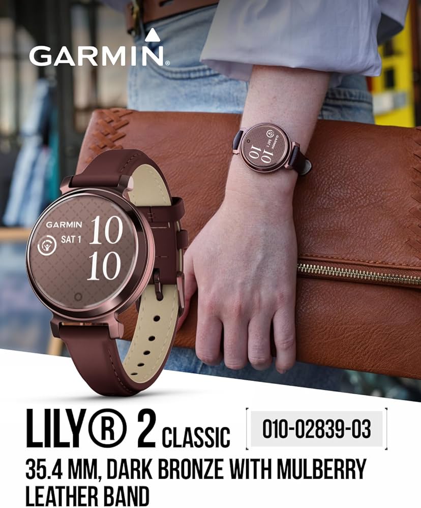 Amazon.com: Wearable4U Garmin Lily 2 Classic - Dark Bronze with