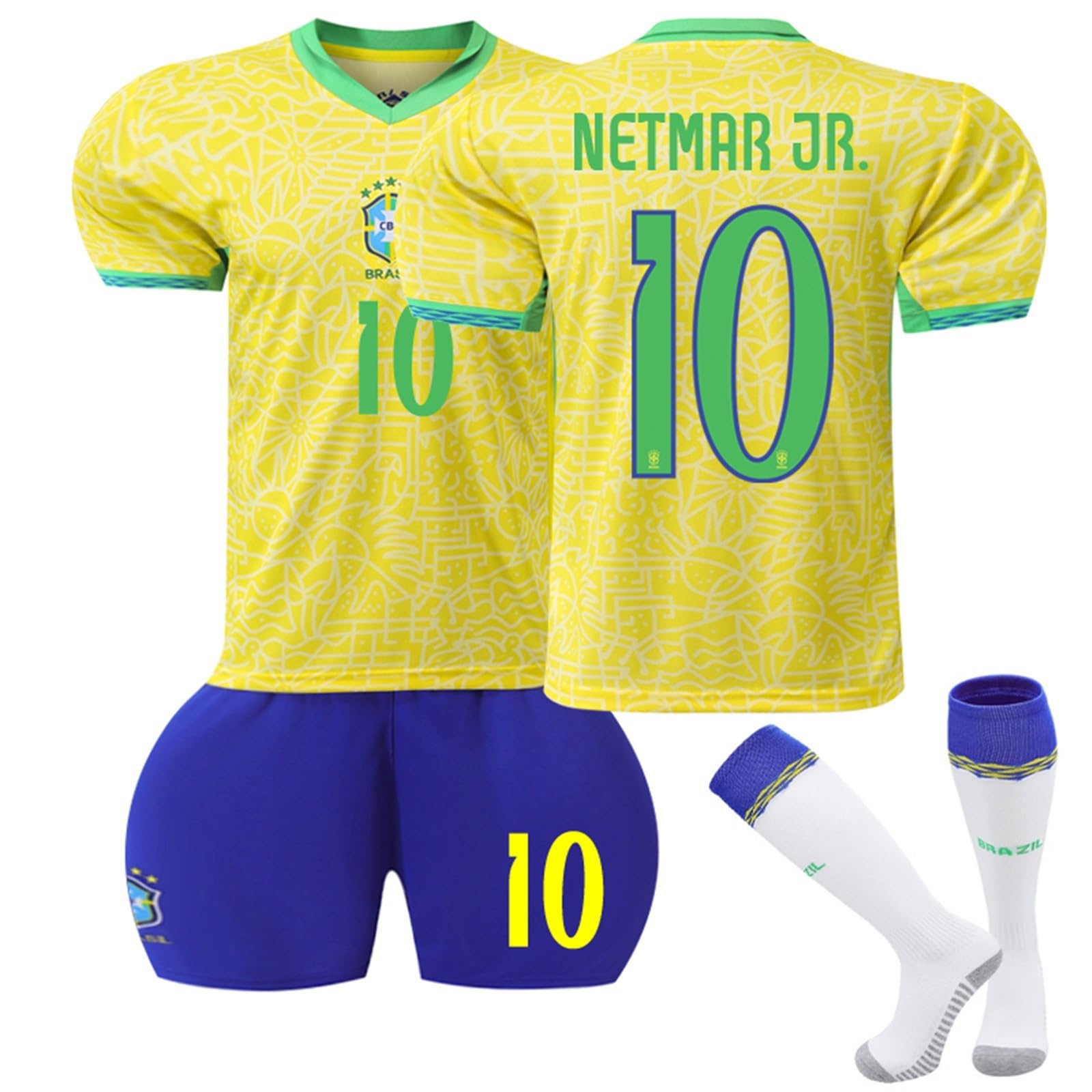 Amazon.co.jp: ネイマール ユニフォーム Neymar 背番号10 24-25