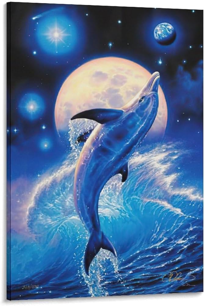 Amazon.co.jp: 青い海 クリスチャン・ラッセン カラフルな海 海景画