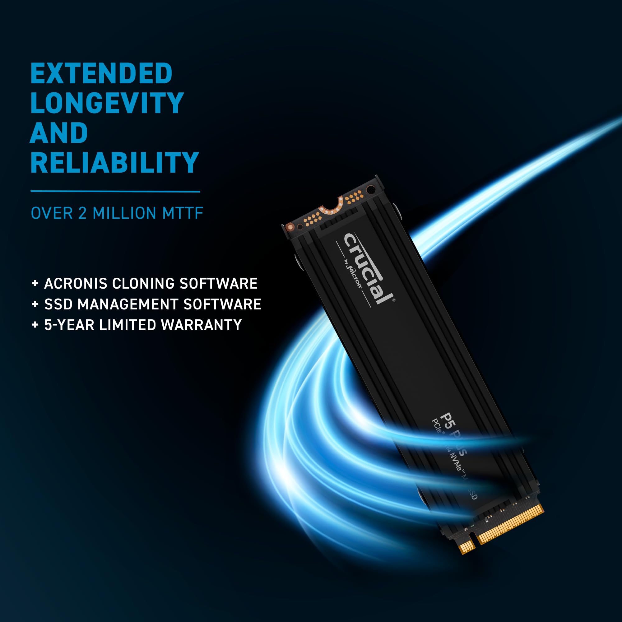 Amazon | Crucial P5 Plus 2TB Gen4 NVMe M.2 SSD 内蔵ゲーミングSSD