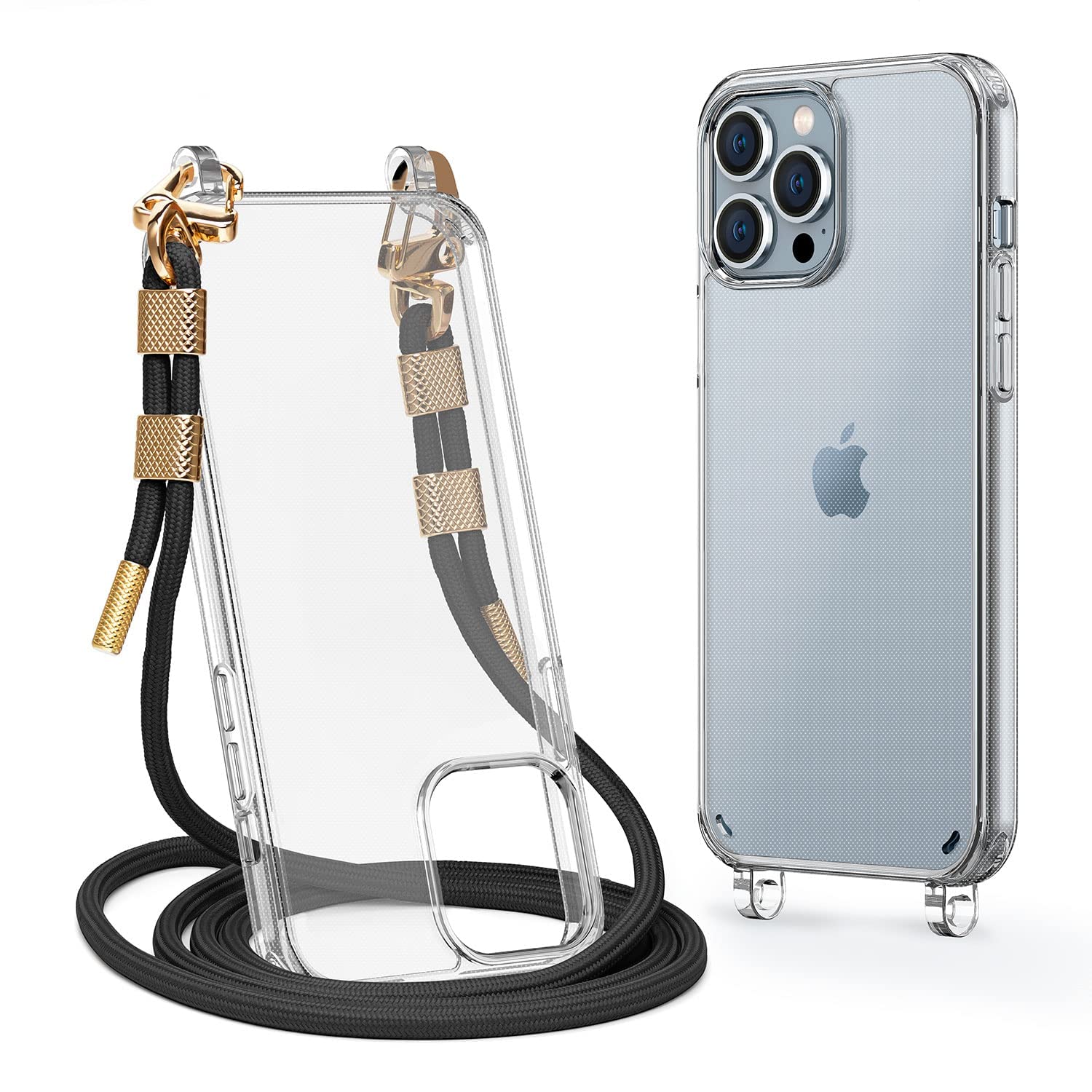 Amazon.com: Lawonda for iPhone 14 Case with Strap, Clear