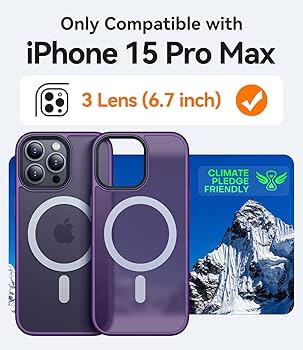 Amazon.com: CANSHN Magnetic Compatible with iPhone 15 Pro Max Case