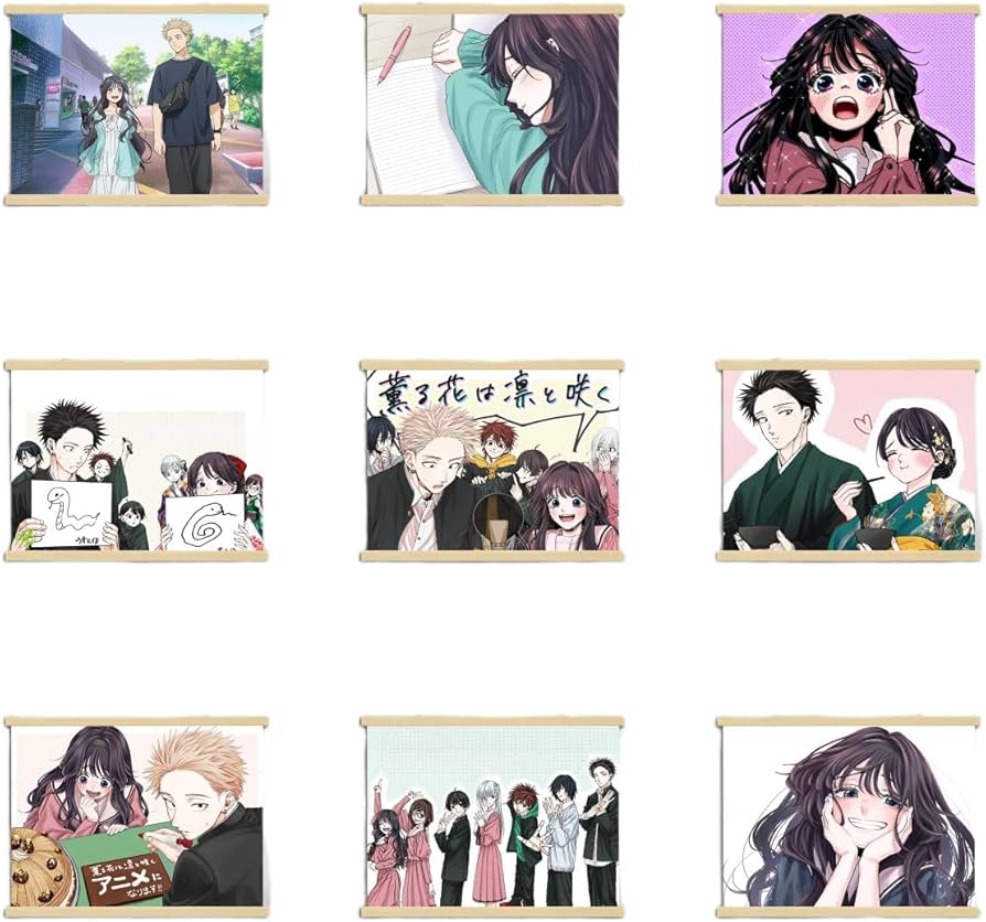 Amazon.co.jp: 薫る花は凛と咲く アートポスター 壁掛け 写真背景