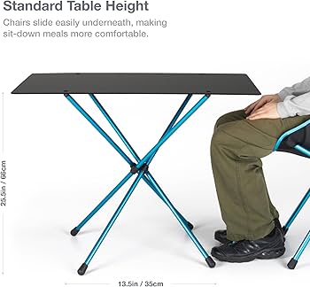 Amazon.com: Helinox Café Table Wide Portable Outdoor Dining Table