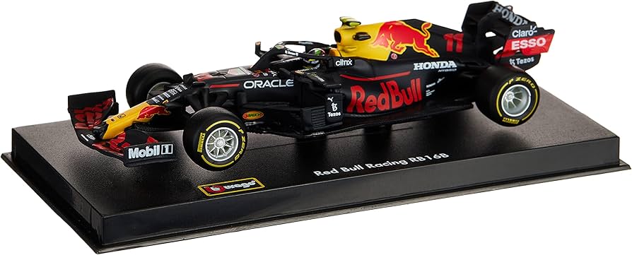 Amazon.com: Bburago 1:43 F1 Aston Martin RED Bull Racing RB16B
