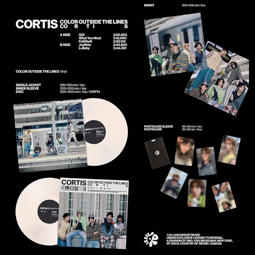 CORTIS - The 1st EP [COLOR OUTSIDE THE LINES] (Vinyl Ver.) Single
