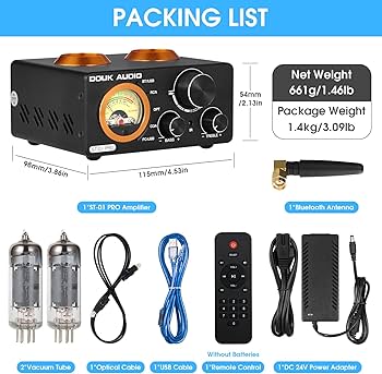 Amazon.co.jp: Douk Audio ST-01 PRO Bluetooth 5.0 パワーアンプ 6K4