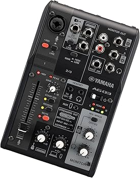 Amazon | ヤマハ AG03MK2 ブラック | DJミキサー | 楽器・音響機器