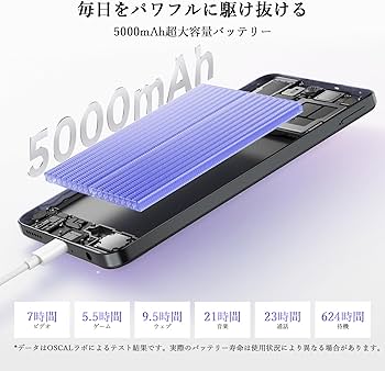 Amazon | 【2025 NEW Android スマホ】OSCAL Flat2C スマホ 6GB RAM+