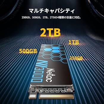 Amazon | Netac NV3000 SSD M.2 1TB NVME1.4 3100MB/秒超高速