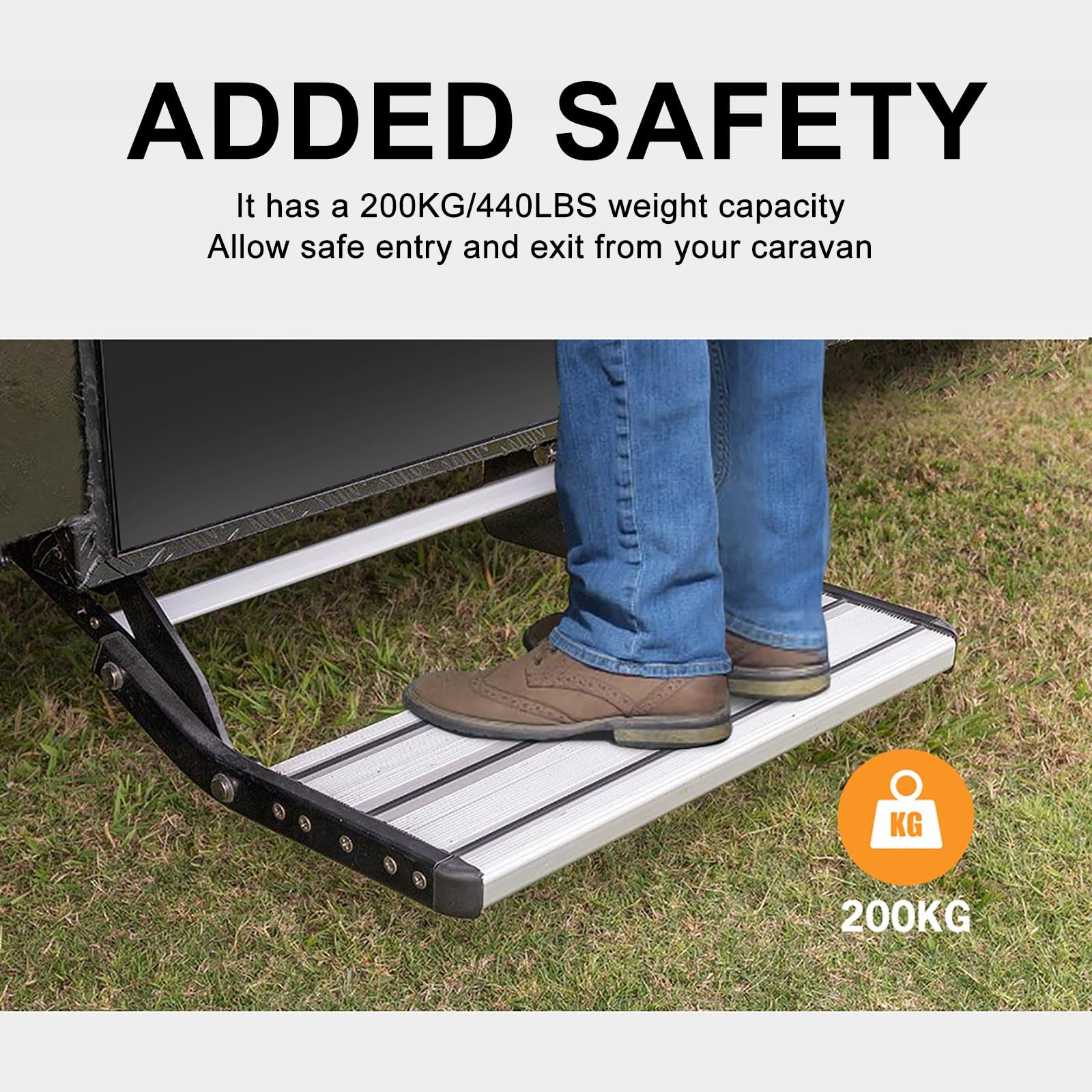 Amazon | トラック 昇降 ステップ シングルマニュアル RV ステップ