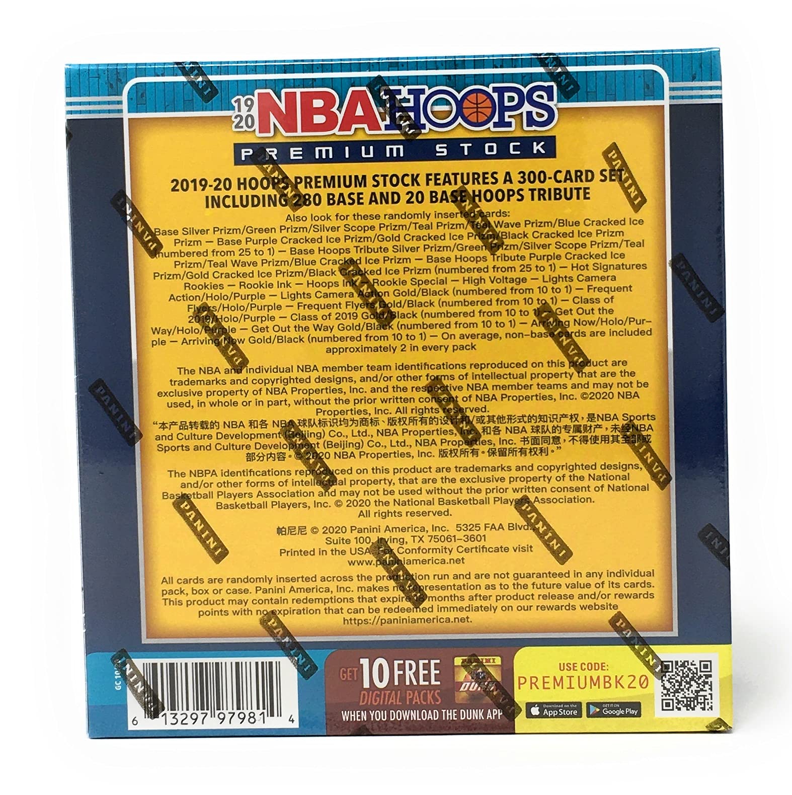 Amazon.co.jp: NBA 2019-20 Panini Hoops Premium Stock Basketball