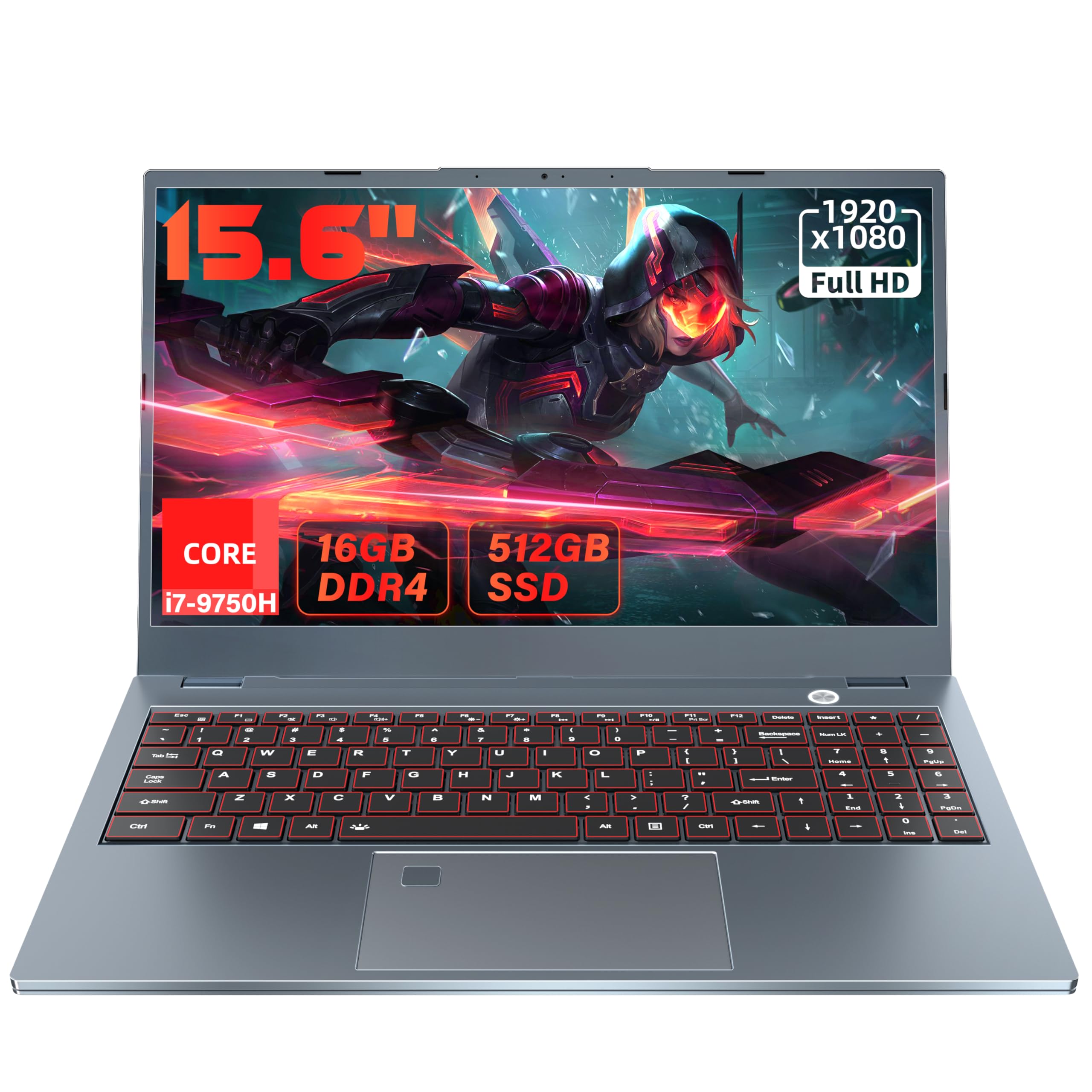 Amazon.com: Nmybwo 15.6''Gaming Laptop Core i7-9750H (6C/12T) 16GB