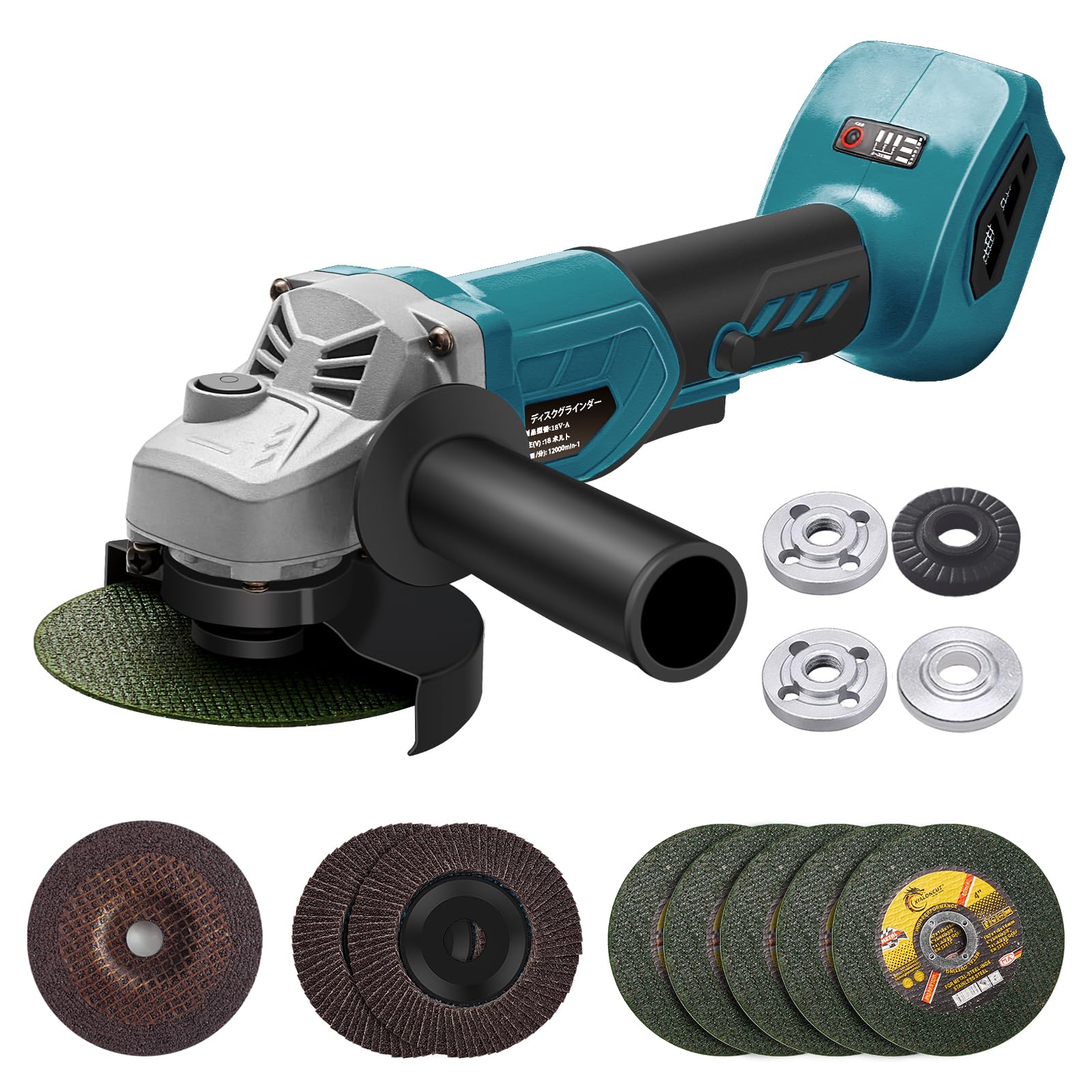Amazon | XIKAYADA グラインダー 充電式 100mm マキタ18V互換可 3段