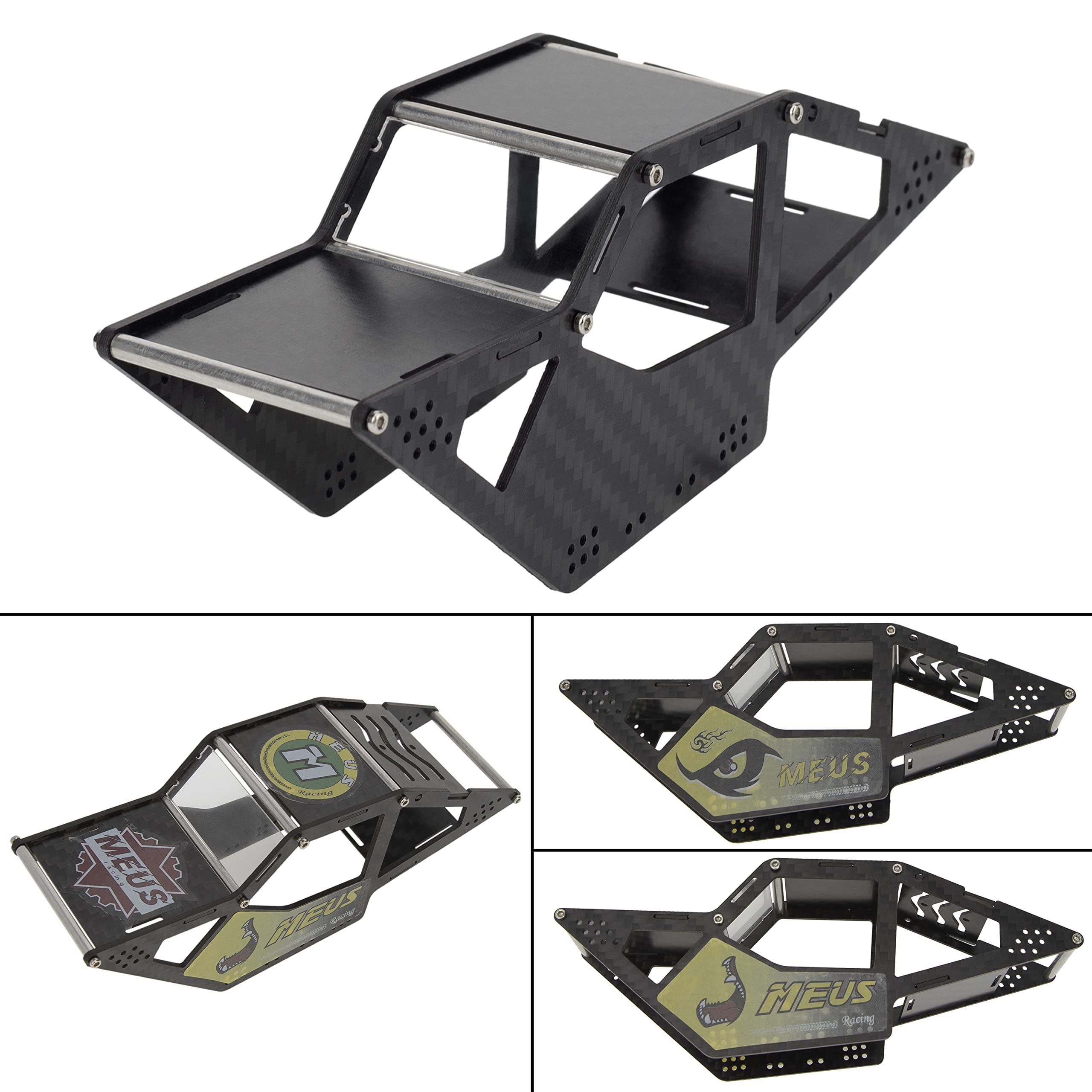 Amazon | MEUS Racing SCX24 LCG シャーシ カーボンファイバー