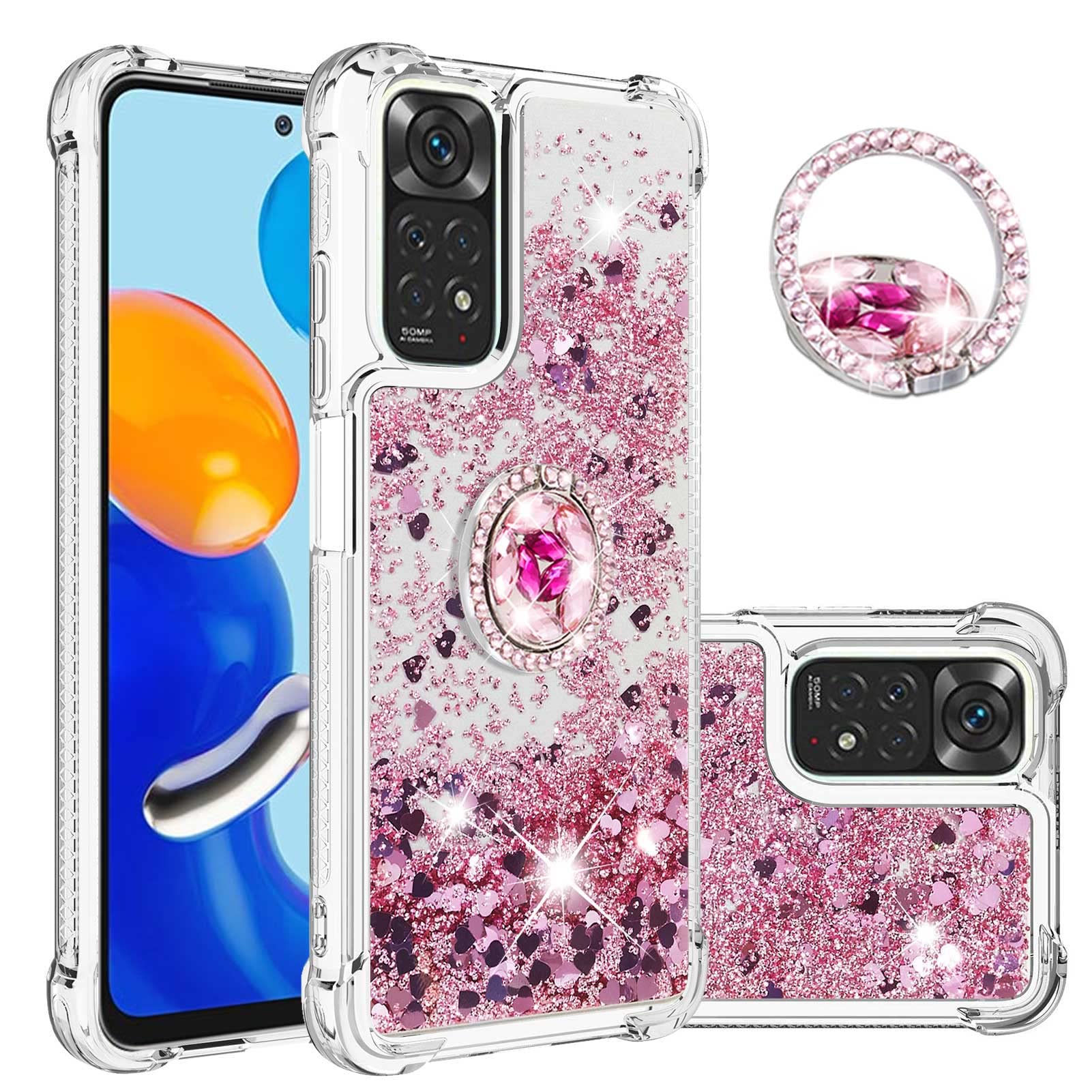 Amazon.com: CCSmall for Xiaomi Redmi Note 11 4G Clear Glitter Case