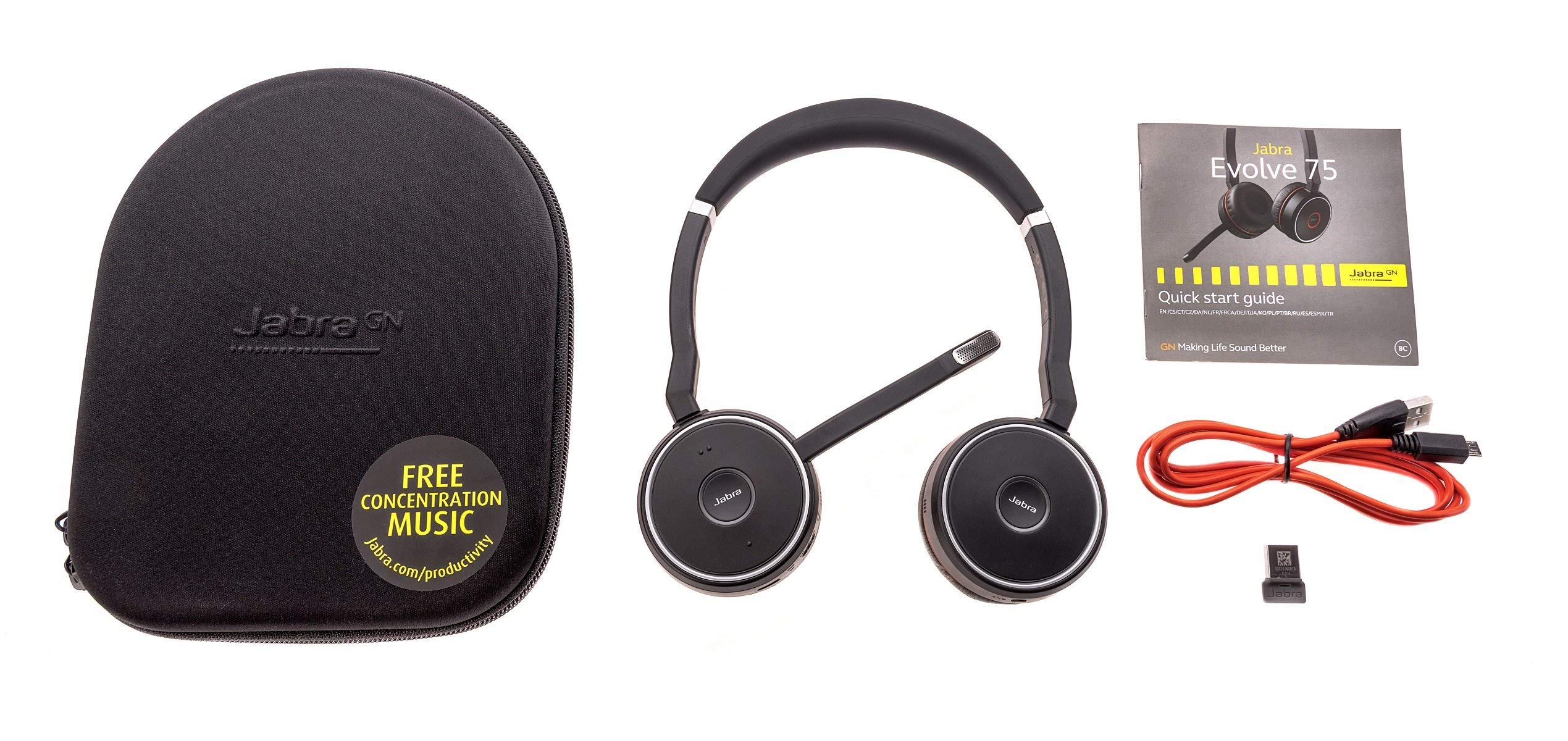 Amazon.com: Jabra Evolve 75 UC Stereo Wireless Bluetooth Headset