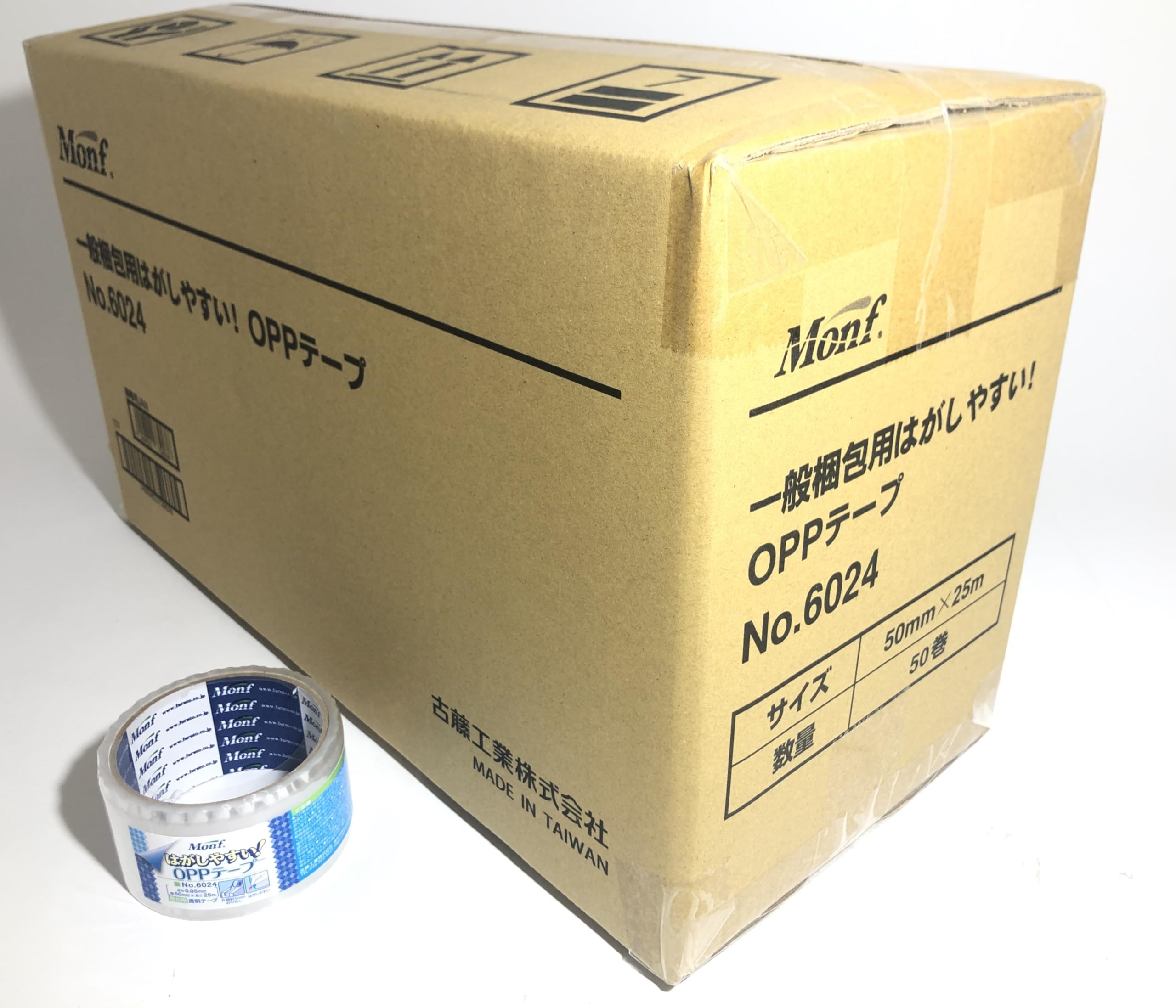 Amazon | 古藤工業 NO6024 はがしやすいOPPテープ 50mm×25m 梱包テープ