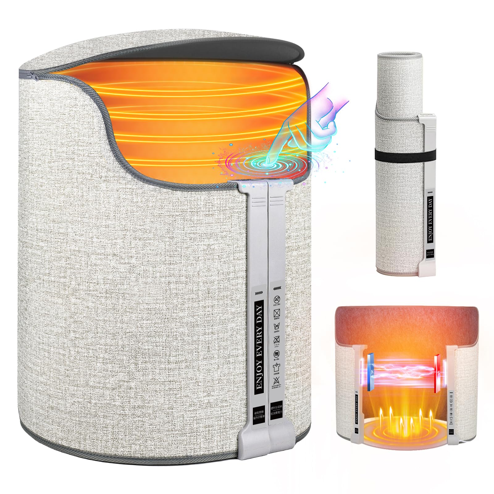 Amazon | パネルヒーター【2026新昇級磁気開閉型】デスクヒーター 足元