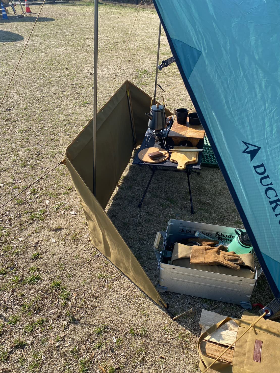 Amazon.co.jp: DUCKNOT ハンティングドーム 2P テント 2人用 煙突穴