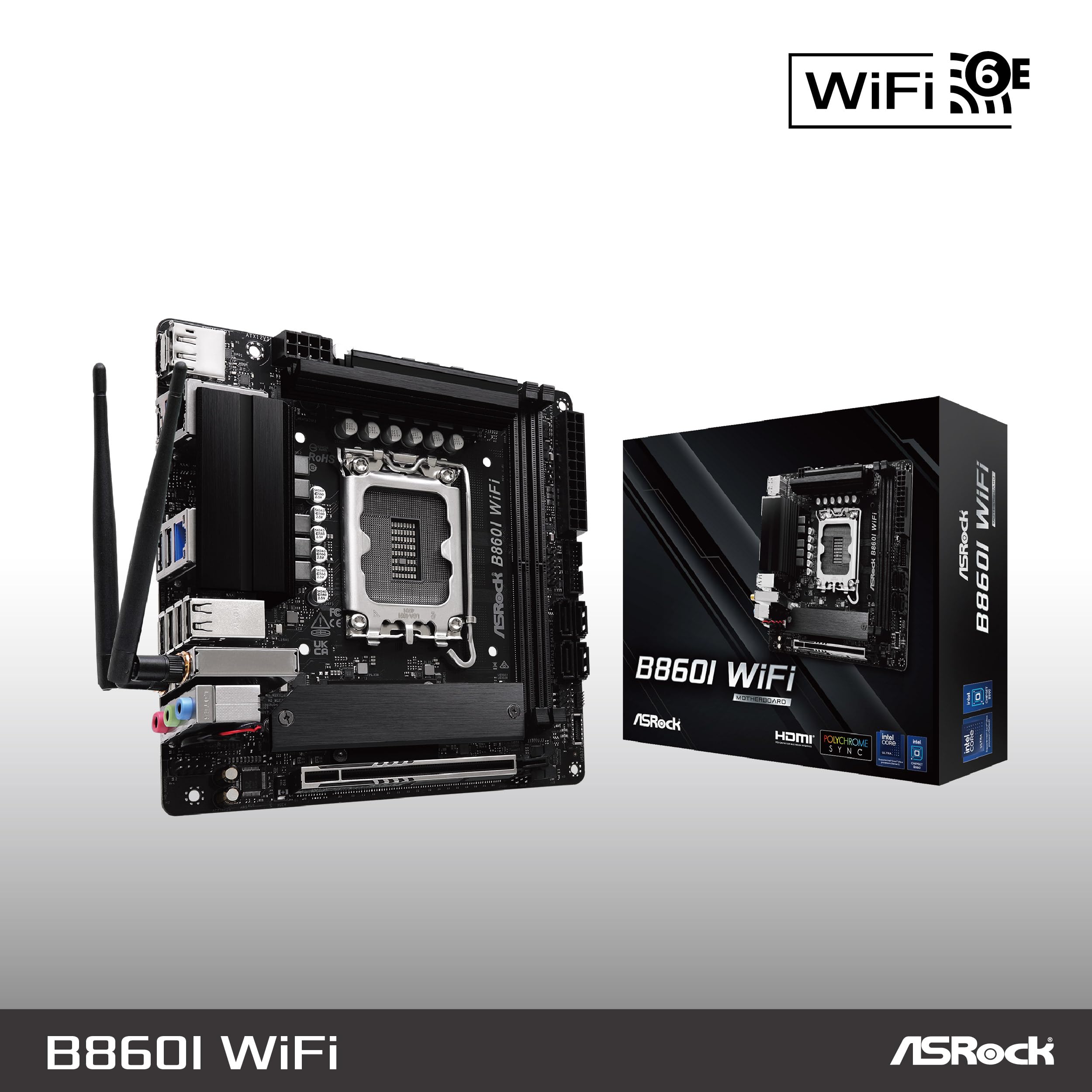 Amazon | ASRock マザーボード B860I WiFi Intel CPU Core Ultra