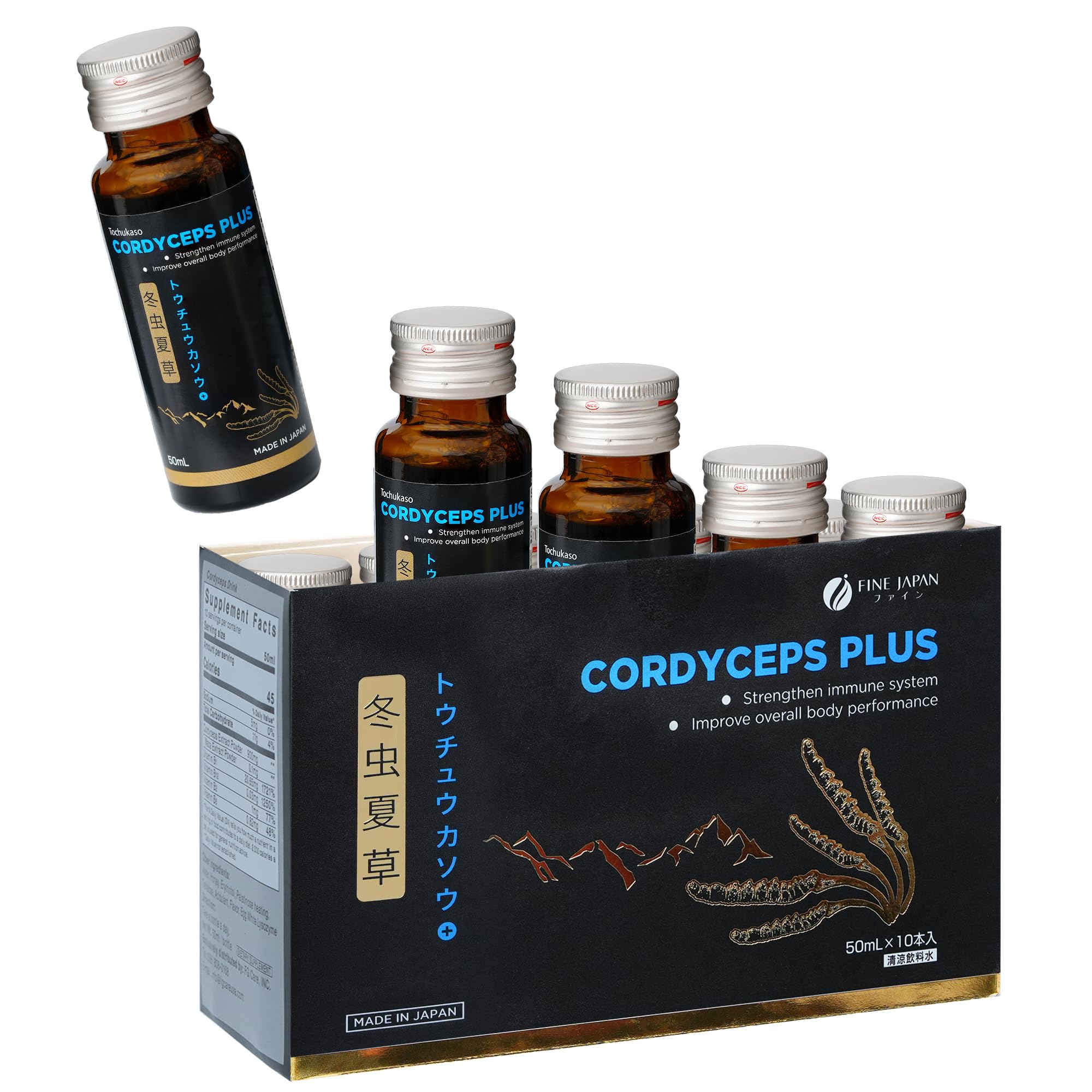 Amazon.com: FINE JAPAN Cordyceps Plus: Premium Cordyceps Mushroom