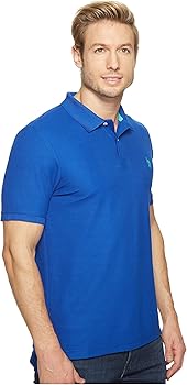 U.s. Polo Assn. Men's Ultimate Pique Polo, Blue Raft, S at Amazon