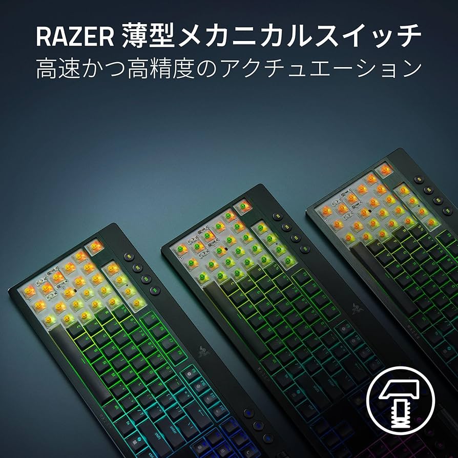 Amazon.co.jp: Razer レイザー BlackWidow V4 Low-profile Tenkeyless