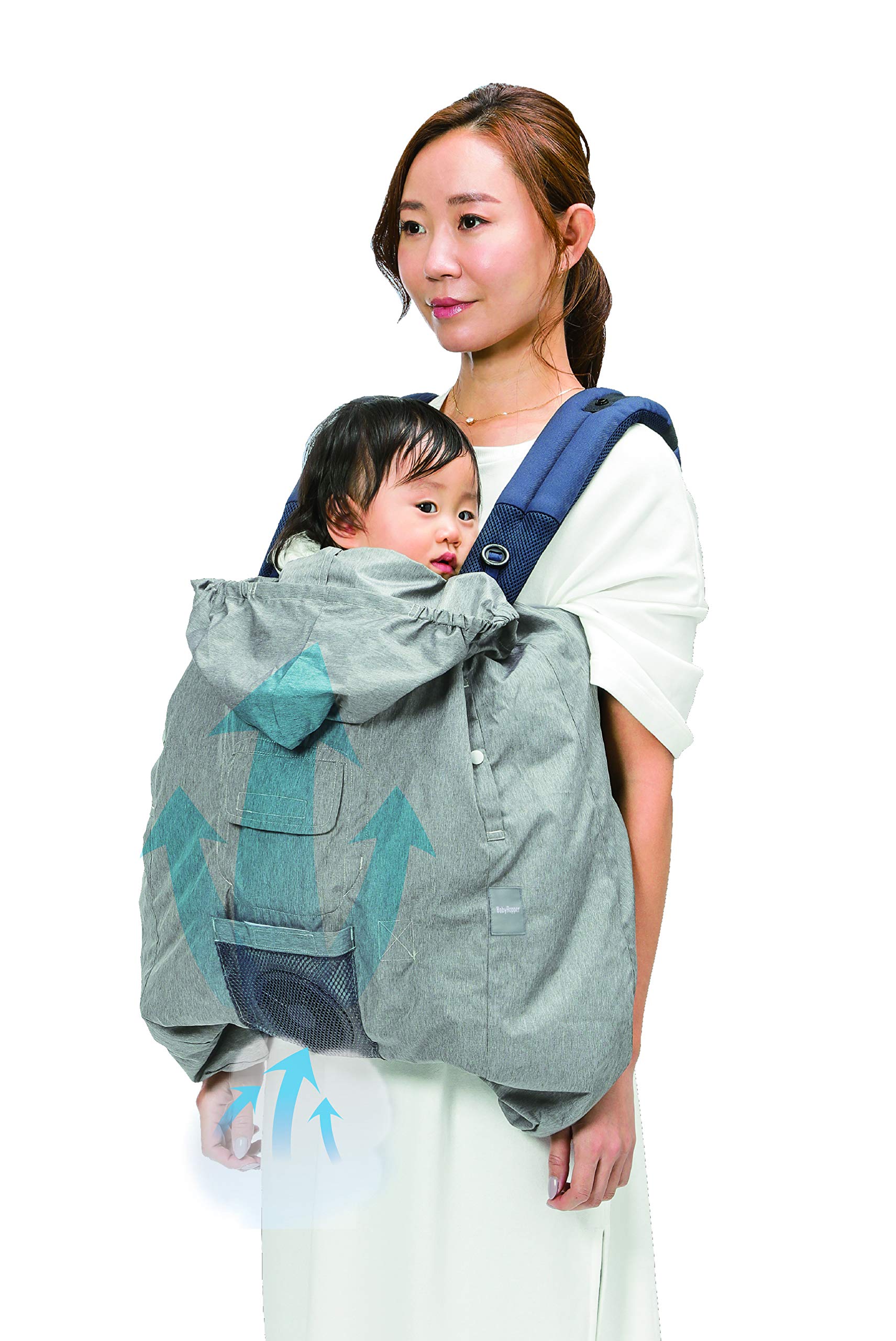 Amazon | BabyHopper ベビーホッパー 空調抱っこひもカバー® グレー