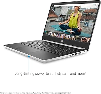 Amazon.com: HP 14-Inch Laptop, 10th Gen Intel Core i3-1005G1, 4 GB