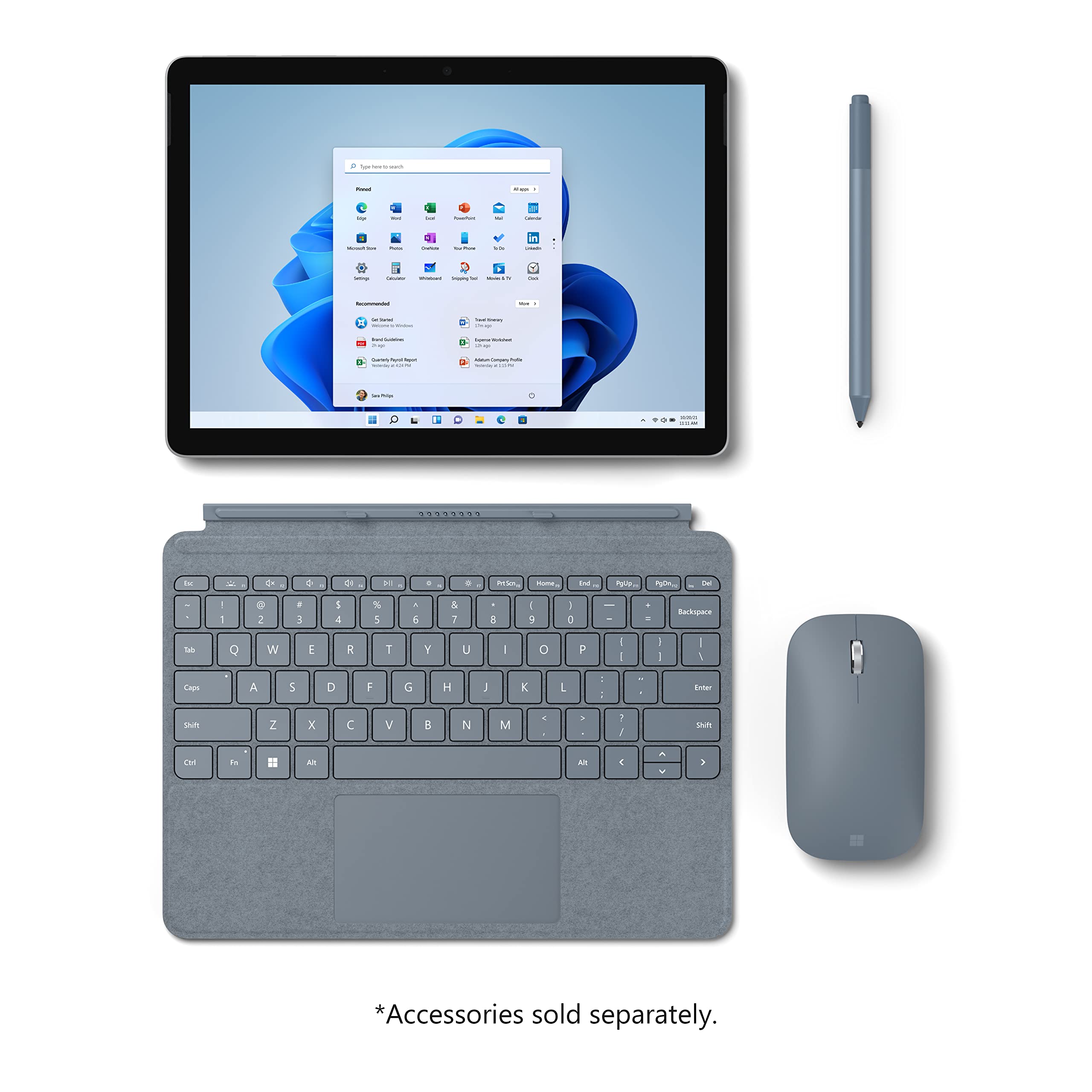 Amazon.com : Microsoft Surface Go2 M/8/128, Silver (MHM-00001