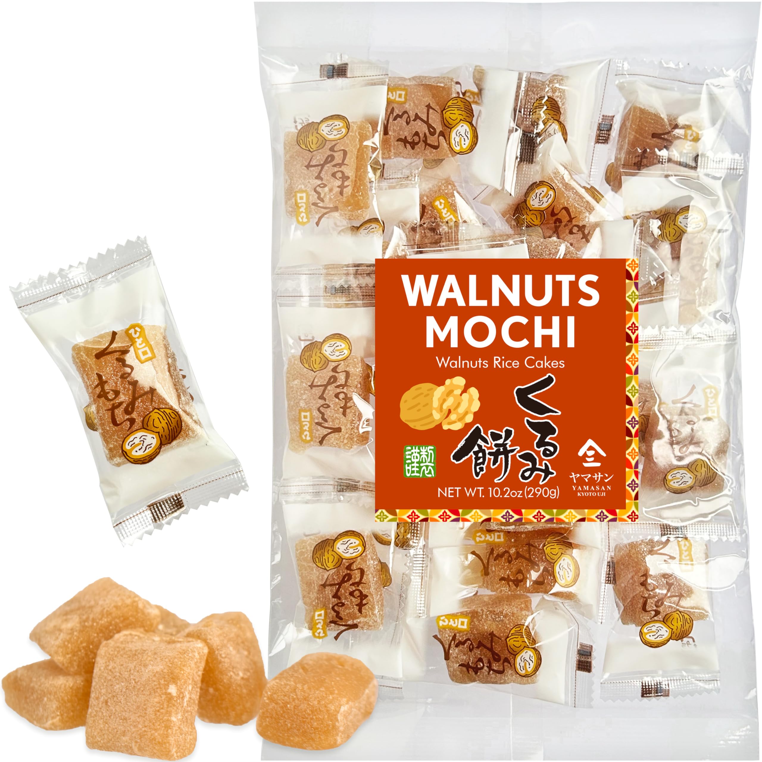 Amazon.com: YAMASAN KYOTO UJI Japanese Walnuts Mochi Candies