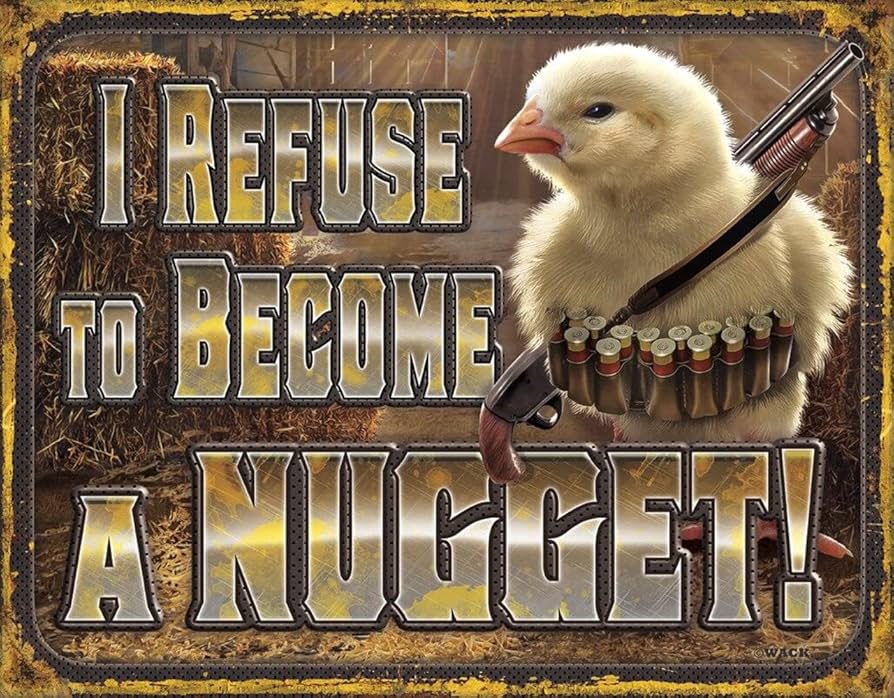 Amazon.com: Desperate Enterprises I Refuse to Become A Nugget Tin