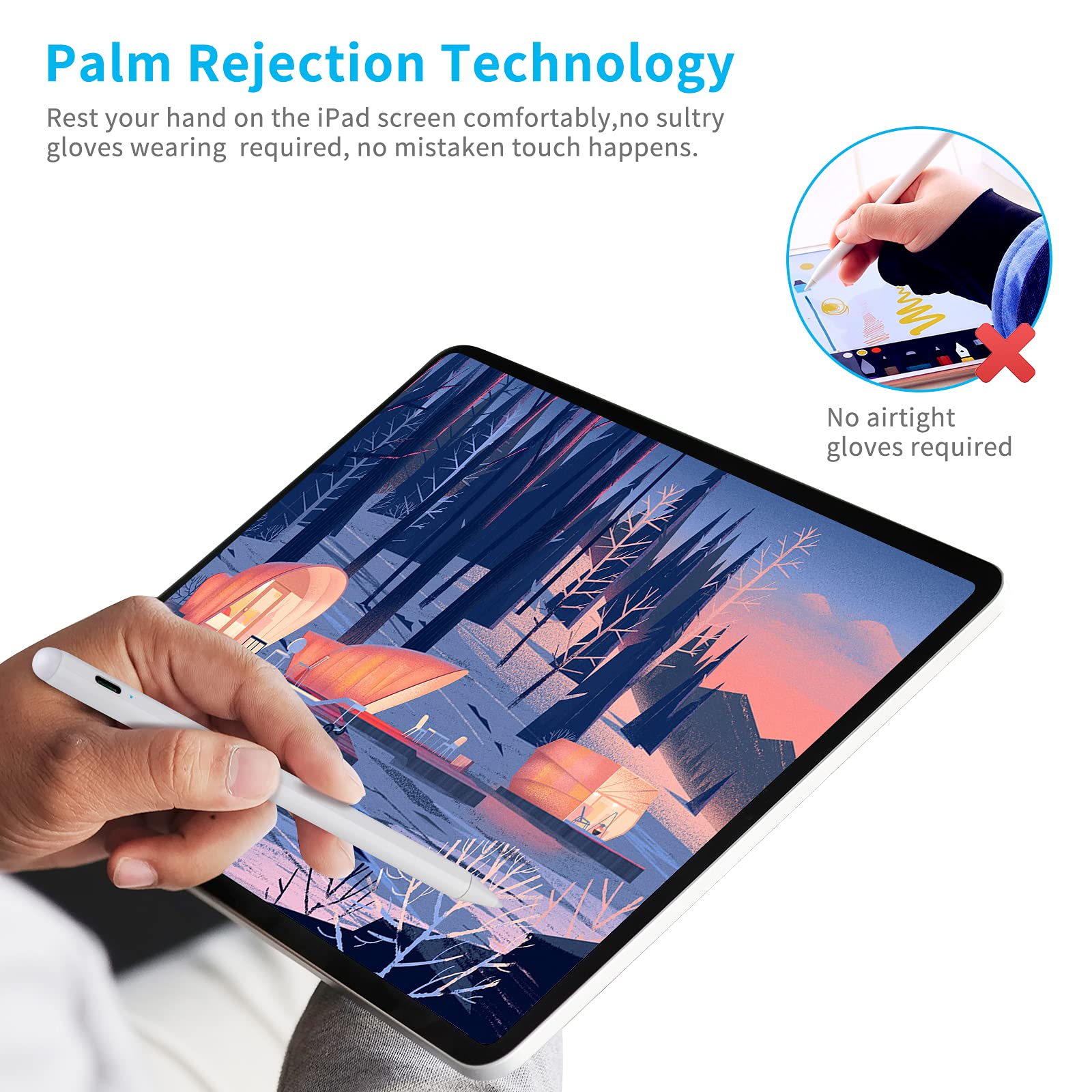 Amazon.com: iPad A16 Pencil, Stylus Pen for iPad 8th/9th/10th/11th