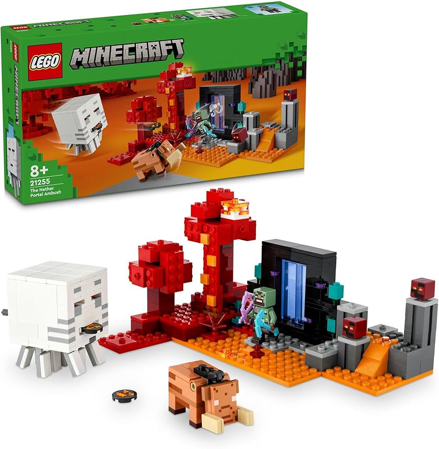Amazon.co.jp: レゴ(LEGO) マインクラフト ネザーポータルの戦い