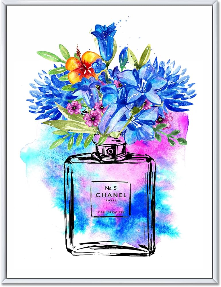 Amazon.com: DesignQ Perfume Chanel Five V - French Country Framed